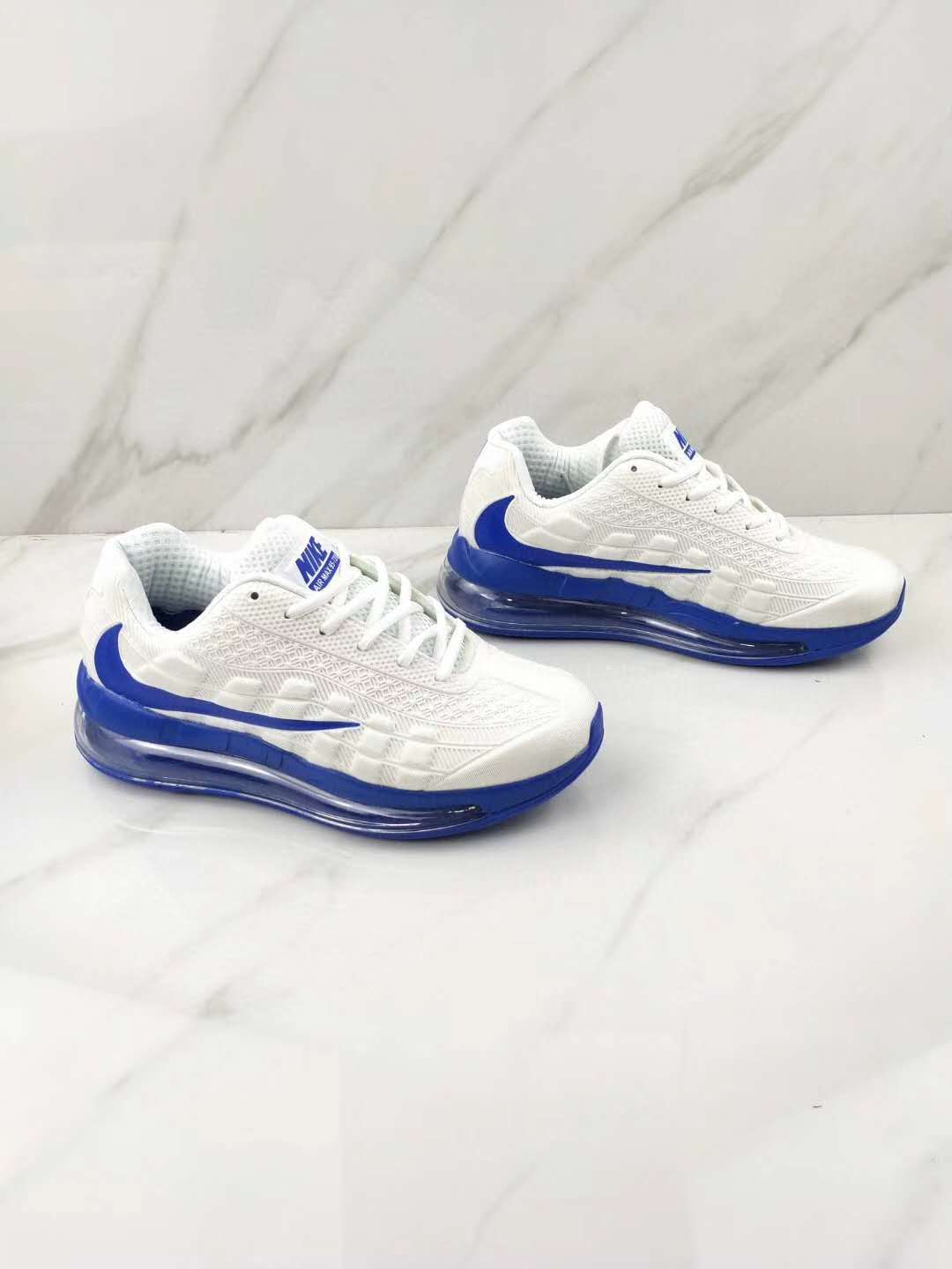 Nike Air Max 95+720 White Blue Shoes - Click Image to Close
